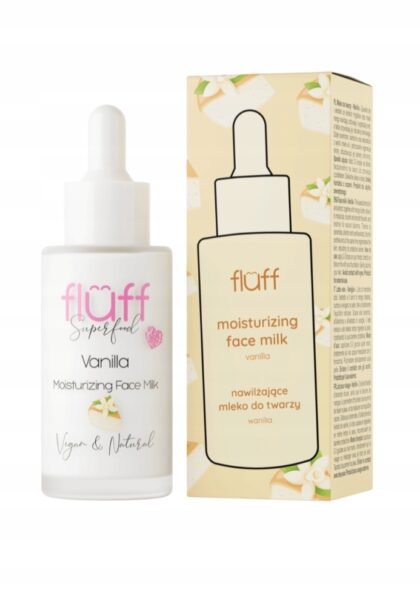 FLUFF MLEKO do twarzy nawilżające dzień i noc WANILIA 40 ml