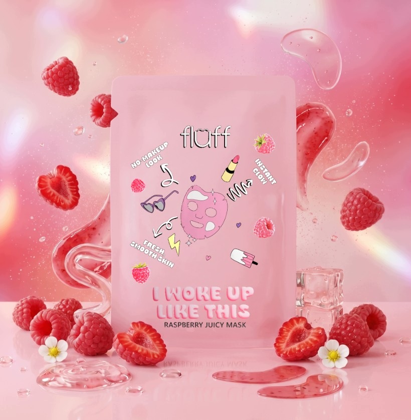 FLUFF MASKA do twarzy Raspberry Juicy Mask MALINA AGAWA WITAMINA E - obrazek 2