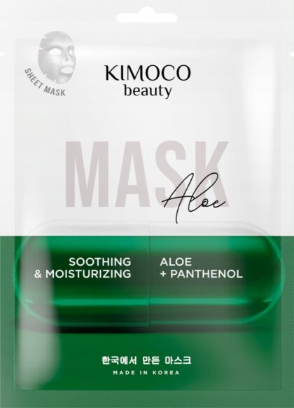 Kimoco Beauty Aloe Panthenol łagodząco-nawilżająca maska w płachcie 23ml