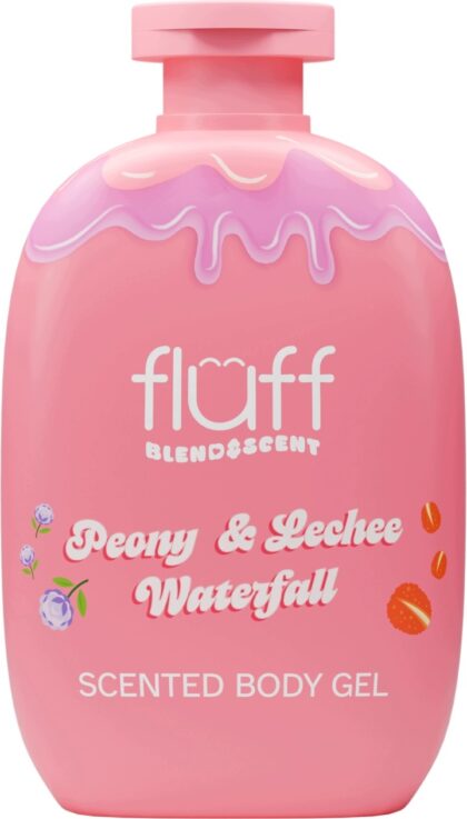 Fluff Blend & Scent Żel pod prysznic, Peony & Lechee Waterfall 280