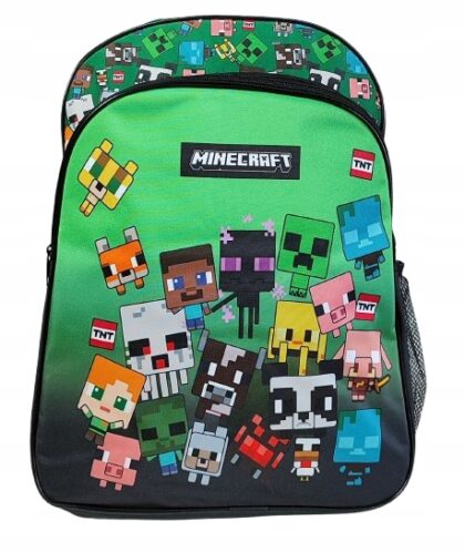 MINECRAFT Dwukomorowy plecak szkolny Minecraft Characters 42 x 31 x 16 cm