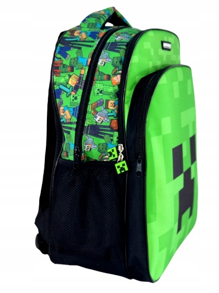 MINECRAFT Plecak Szkolny A4 Trzykomorowy 42 × 31 × 16 cm - obrazek 4