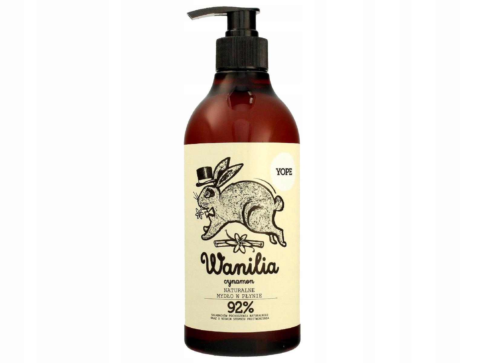 YOPE Naturalne Mydło do rąk w płynie Wanilia i Cynamon 500 ml - obrazek 2