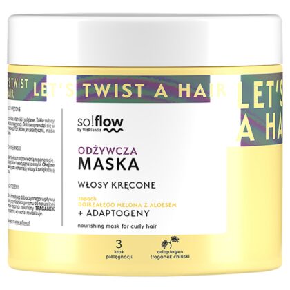 So!flow maska odżywcza do włosów kręconych nawilżenie i regeneracja 400ml
