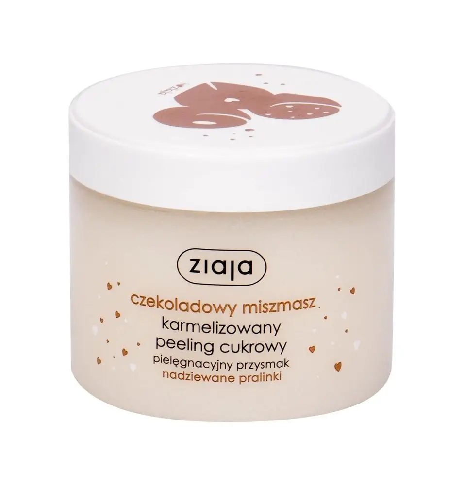 ZIAJA Peeling do ciała cukrowy karmelizowany Czekoladowy Miszmasz 300 ml - obrazek 2