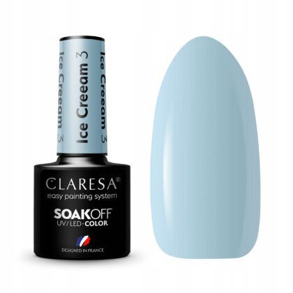 CLARESA LAKIER HYBRYDOWY UV/LED ICE CREAM 3 - 5g