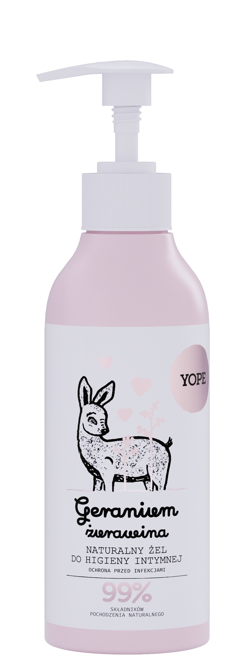 YOPE Naturalny żel do higieny intymnej Geranium i żurawina 300 ml - obrazek 6