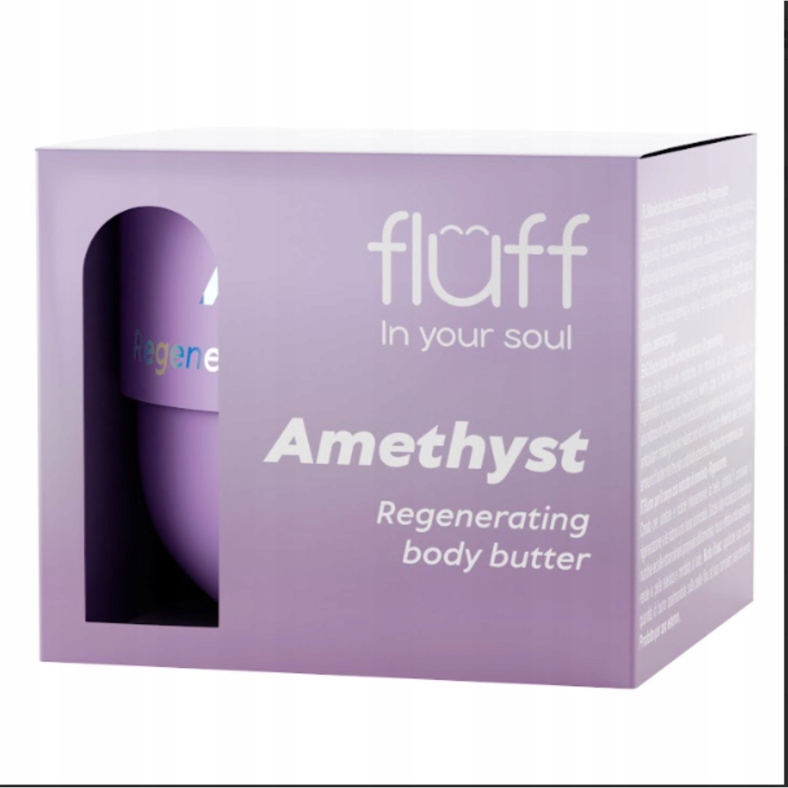 FLUFF IN YOUR SOUL REGENERUJĄCE MASŁO DO CIAŁA Z AMETYSTEM 150ml - obrazek 4