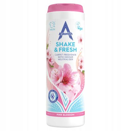 Astonish Shake & Fresh Proszek zapachowy do dywanów Pink Blossom 350g