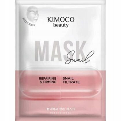 KIMOCO Beauty Snail maseczka do twarzy w płachcie regenerująco-ujędrniająca