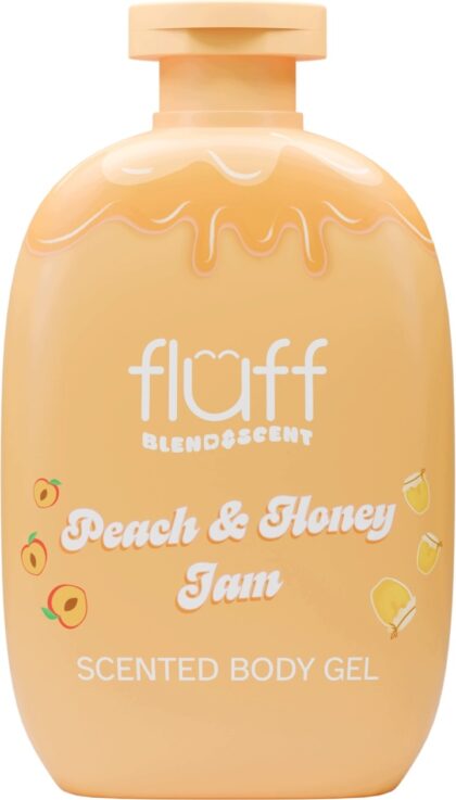 Fluff Blend & Scent Żel pod prysznic, Peach & Honey Jam 280 ml