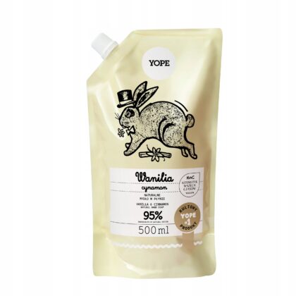 YOPE naturalne Mydło do rąk Wanilia i Cynamon zapas 500 ml