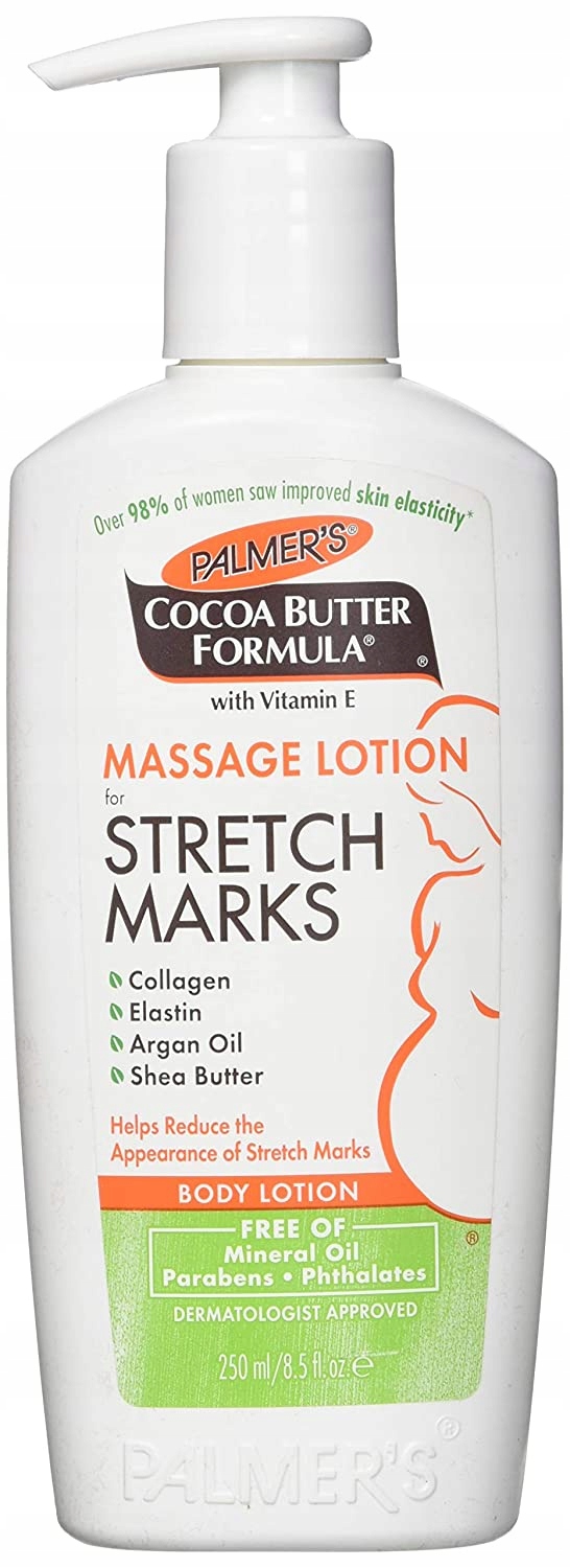 Palmer's Cocoa STRETCH MARKS Balsam przeciw rozstępom masło kakaowe 250ml - obrazek 3