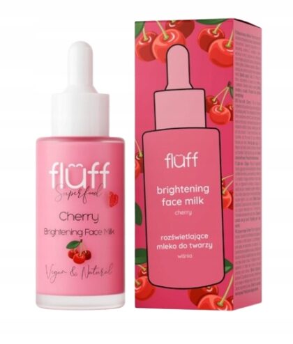 FLUFF Mleko rozświetlające do twarzy Wiśnia 40 ml