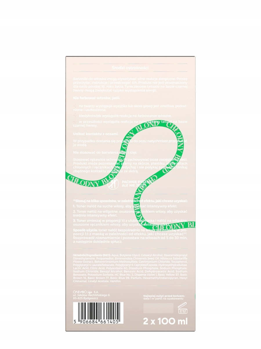 ONLYBIO DUO PACK Toner Beza Pavlova 2X 100ml - obrazek 2
