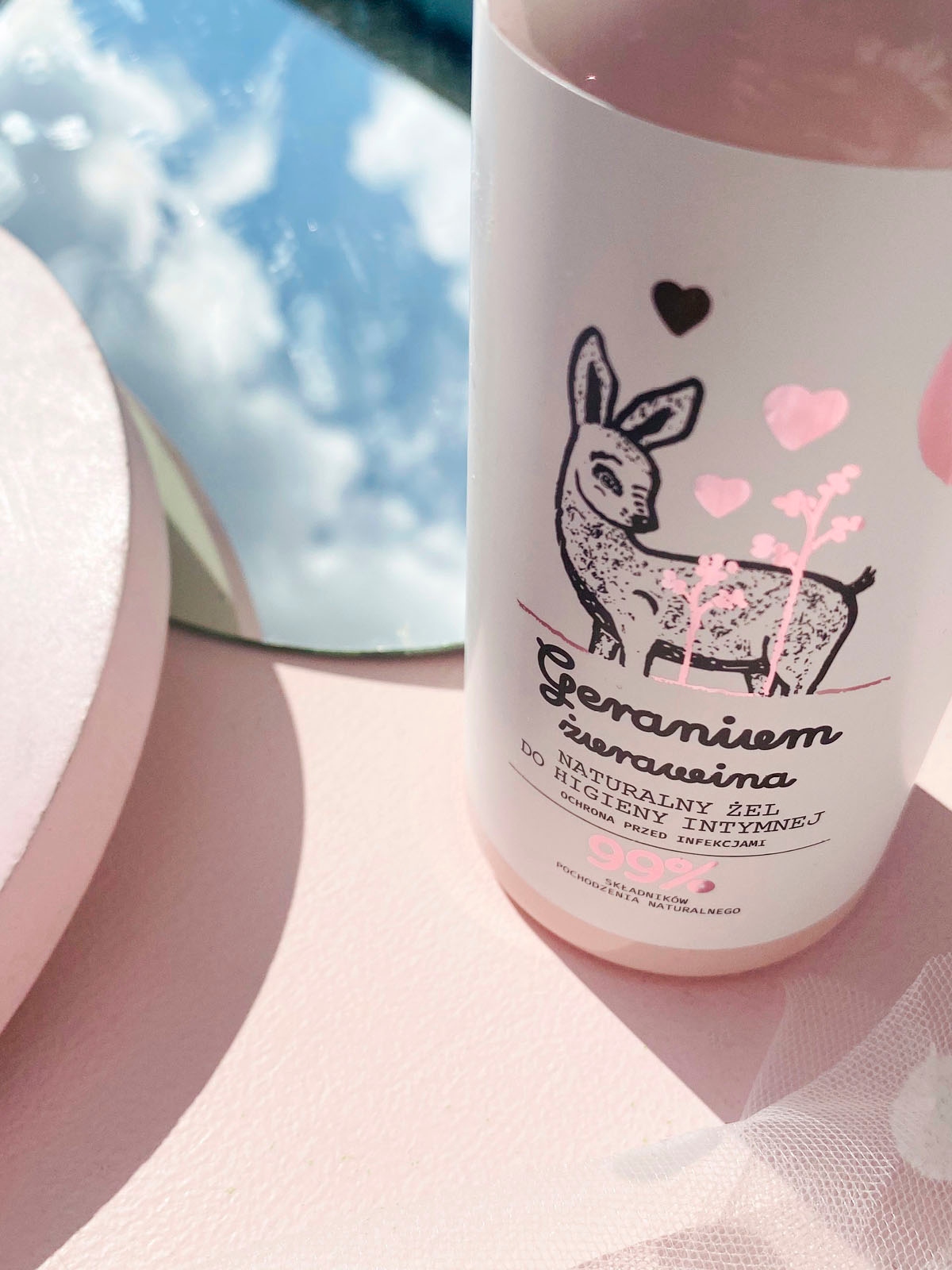 YOPE Naturalny żel do higieny intymnej Geranium i żurawina 300 ml - obrazek 2