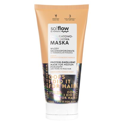 So!flow Maska do włosów średnioporowatych 200ml TUBA