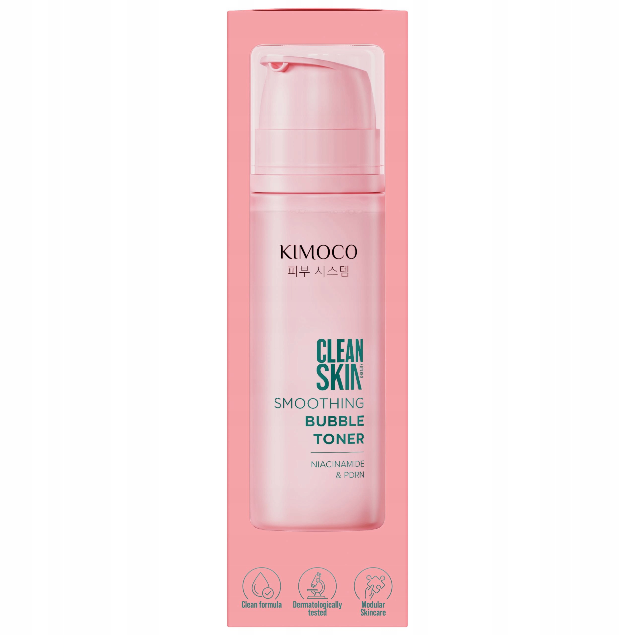 KIMOCO Clean Skin Koreański Tonik Pianka Do Twarzy Z Kolagenem i PDRN 150ml - obrazek 7