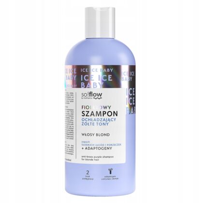 So!flow by Vis Plantis fioletowy szampon ochładzający żółte tony 300 ml
