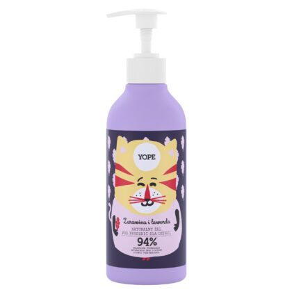YOPE Naturalny żel pod prysznic dla dzieci Żurawina i lawenda 400 ml