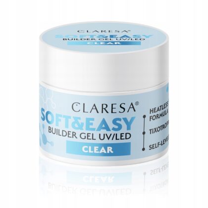 CLARESA Żel Budujący SOFT&EASY BUILDER GEL CLEAR 12G