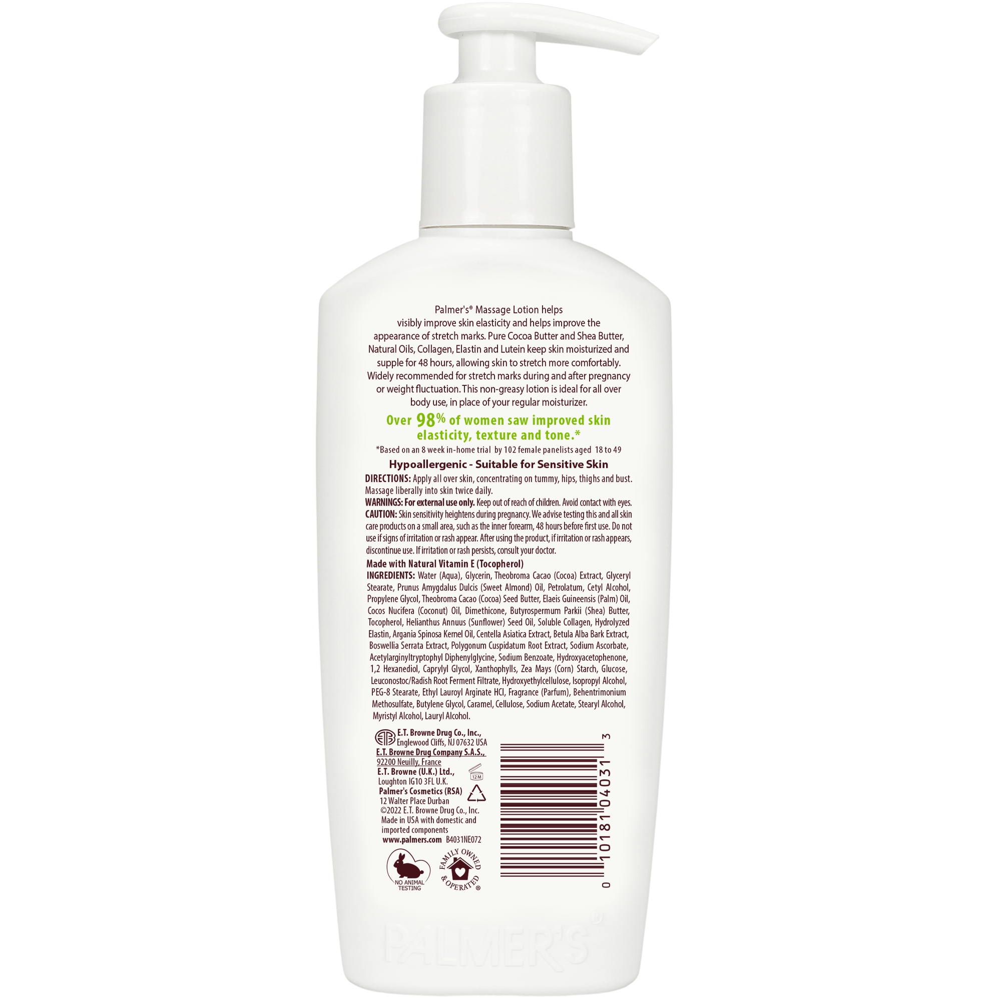 Palmer's Cocoa STRETCH MARKS Balsam przeciw rozstępom masło kakaowe 250ml - obrazek 5