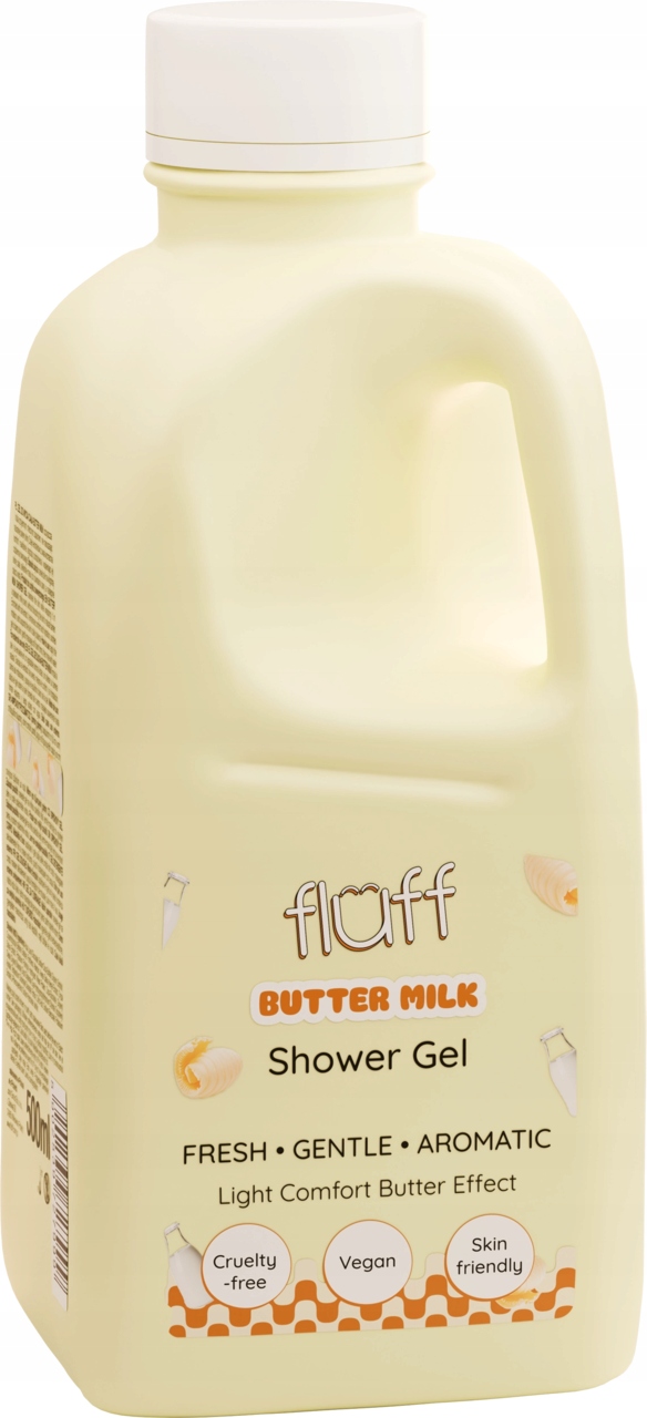 FLUFF Żel pod prysznic Butter Milk 500 ml - obrazek 3