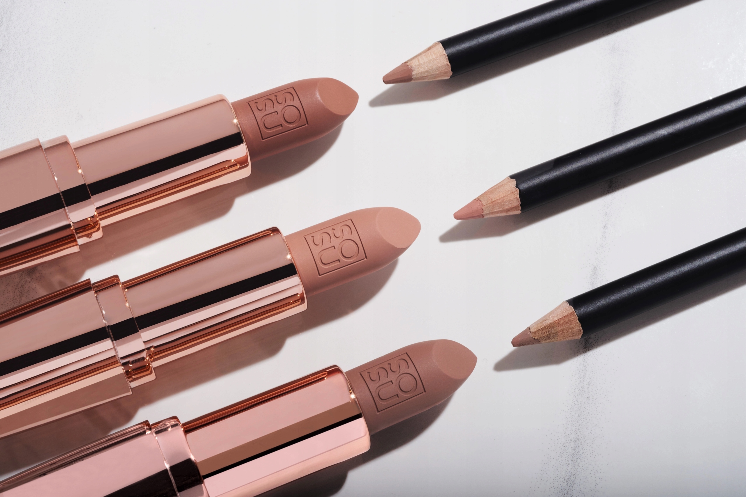 SOSU Zestaw Let Them Talk Lip Kit POMADKA + KONTURÓWKA NUDIST - obrazek 4