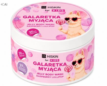 HISKIN KIDS GALARETKA DO KĄPIELI / JELLY BODY WASH MALINA 180 ml