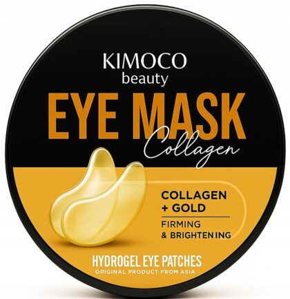 KIMOCO Beauty płatki pod oczy ujędrniająco-rozświetlające z kolaganem 60szt