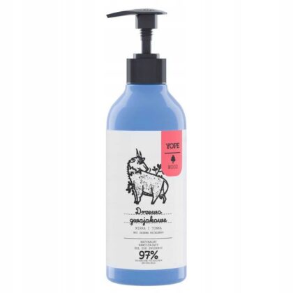 YOPE Wood naturalny żel pod prysznic Drzewo Gwajakowe Mirra i Tonka 400 ml