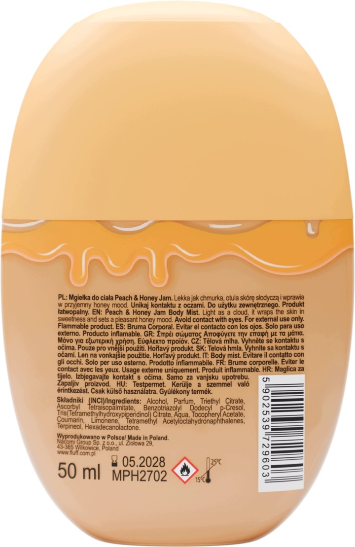 Fluff Blend & Scent Perfumowana mgiełka do ciała Peach & Honey Jam 50ml - obrazek 2