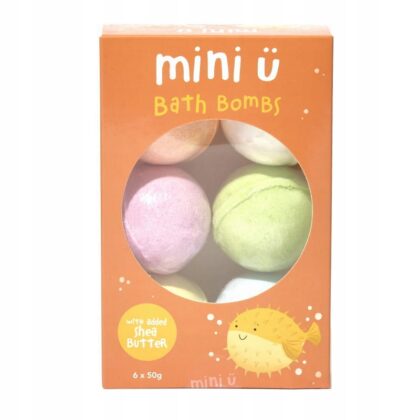 Mini U Musujące kule do kąpieli dla dzieci 6x50g