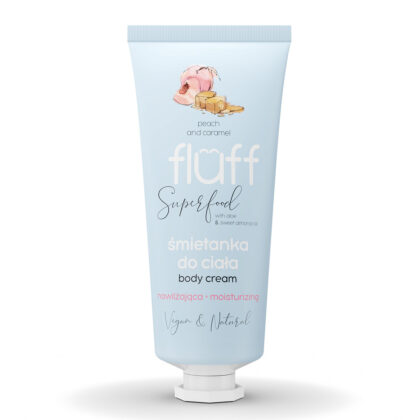 Fluff Superfood Śmietanka do ciała nawilżająca Brzoskwinia z Karmelem 150ml