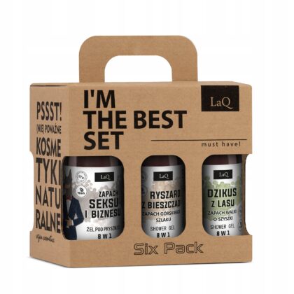 LAQ Czyściopak męski mini 6x100ml: 2x Doberman, 2x Ryszard, 2x Dzikus