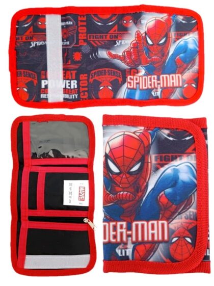 SPIDERMAN Portfel dziecięcy Składany na rzep