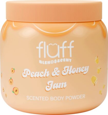 Fluff Blend & Scent Puder do ciała, Peach & Honey Jam 60 g