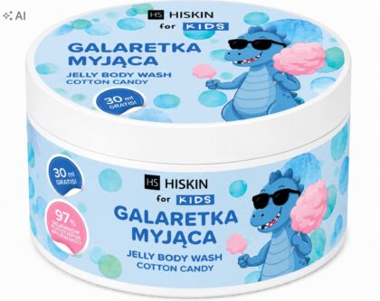 HISKIN KIDS GALARETKA DO KĄPIELI / JELLY BODY WASH WATA CUKROWA 180 ml