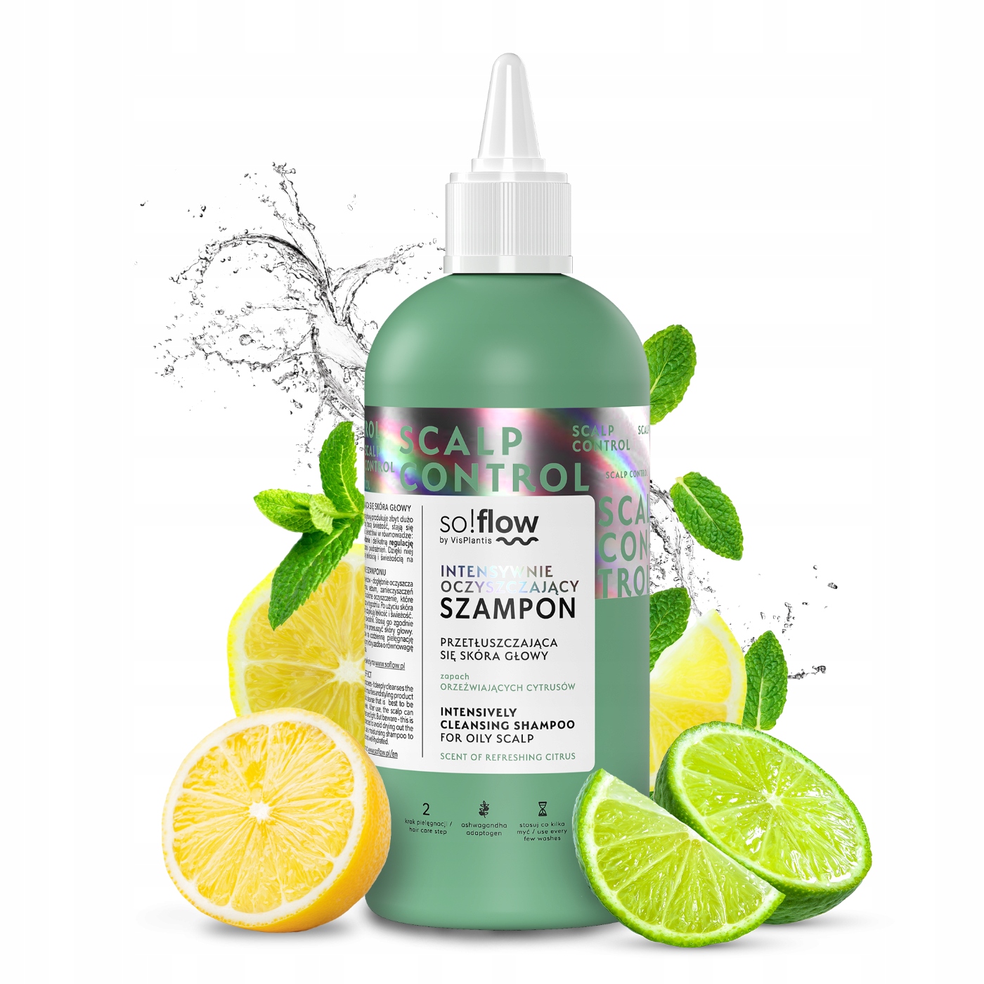 So!flow Scalp Control szampon oczyszczający do przetłuszczających 200 ml - obrazek 2
