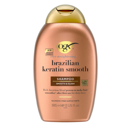 OGX Brazilian Keratin Smooth Szampon Wygładzający Brazlijska Keratyna 385ml