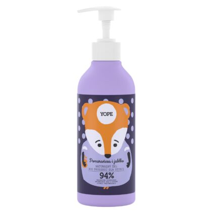 YOPE Naturalny żel pod prysznic dla dzieci Pomarańcza i jabłko 400 ml