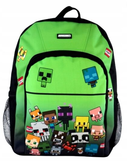 MINECRAFT Plecak Szkolny A4 dwukomorowy 40CM x 30CM x 15CM