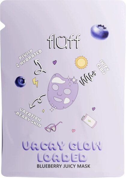 FLUFF MASKA do twarzy w płachcie NAWILŻAJĄCA Blueberry Juicy