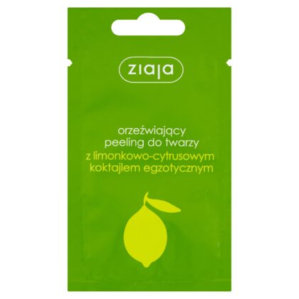 ZIAJA Peeling do twarzy orzeźwiający limonkowo - cytrusowy 7 ml