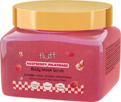 Fluff Peeling do mycia ciała Raspberry Milkshake 350 ml