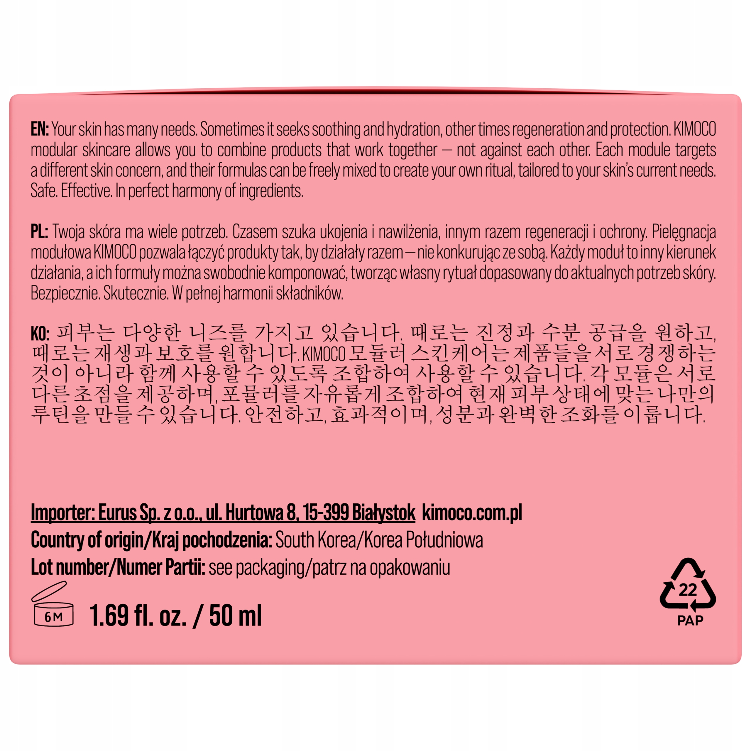 KIMOCO Lift Up Skin Intensywnie Regenerujący Krem Do Twarzy na Noc 50ml - obrazek 10