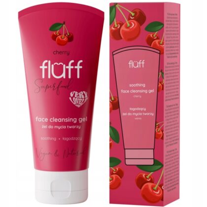Fluff Łagodzący Żel do mycia twarzy Wiśnia 75 ml