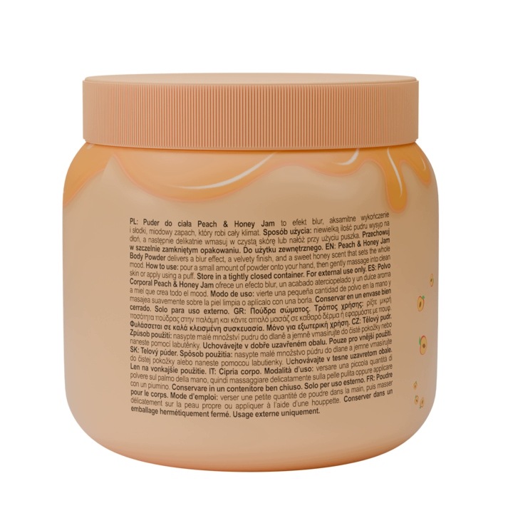 Fluff Blend & Scent Puder do ciała, Peach & Honey Jam 60 g - obrazek 3