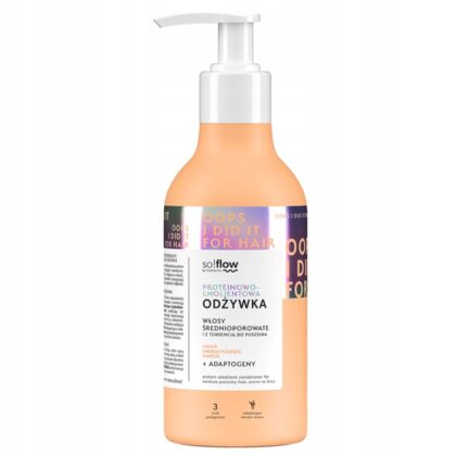 So!flow Odżywka do włosów średnioporowatych i z tendencją do puszenia 400ml