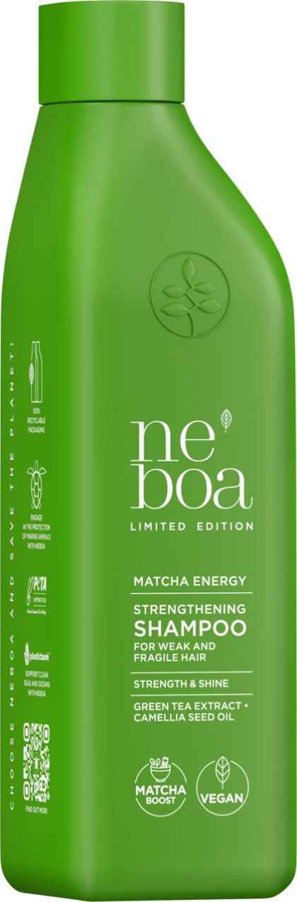 NEBOA MATCHA ENERGY Szampon do włosów Słabych i kruchych wzmacniający 300ml